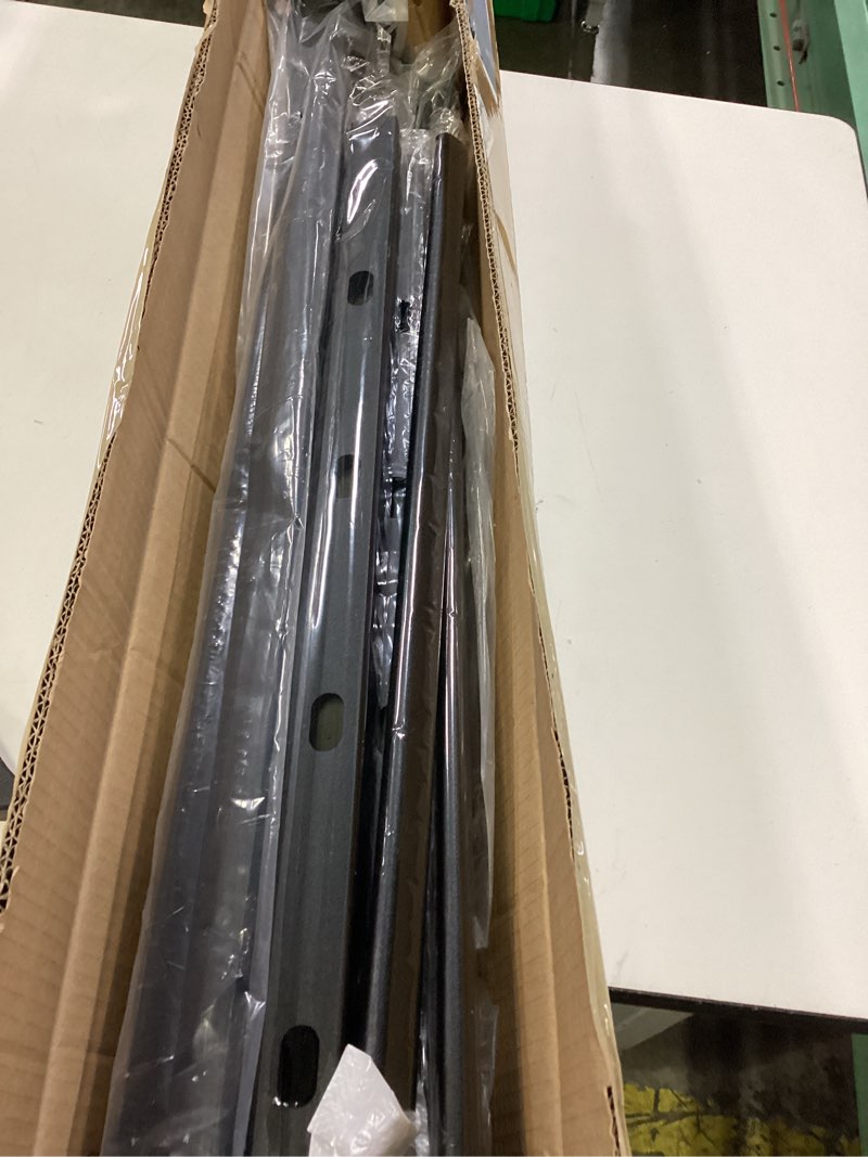 Condition photo showing Good Condition for Metty Metal Handrails for Outdoor Steps Suitable for 1 to 3 Steps- Wrought Iron Stair Railing- Step Steady with 3 Feet Handrailing- Safe Indoor Home Banisters (Black) Black with Balusters 3 Step