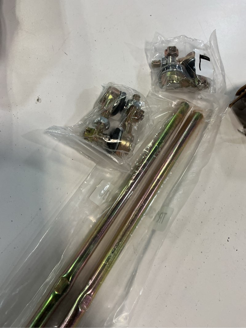 Condition photo showing Good Condition for tie rod end kit, compatible with 2001-2005 yamaha raptor 660 660r, 2004 2005 yamaha yfz450 yfz 450, ball joint set, atv utv part accessories, 2 tie rods and 4 tie rod ends