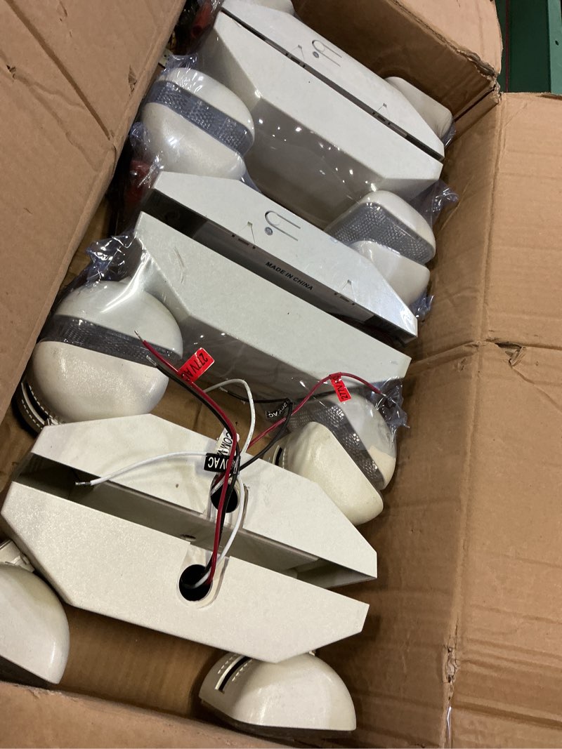 Condition photo showing Good Condition for freelicht 6 pack led emergency light for business, led emergency square lights with battery backup, 2 bug eye heads adjustable commercial lighting fixtures, ul 924 certified