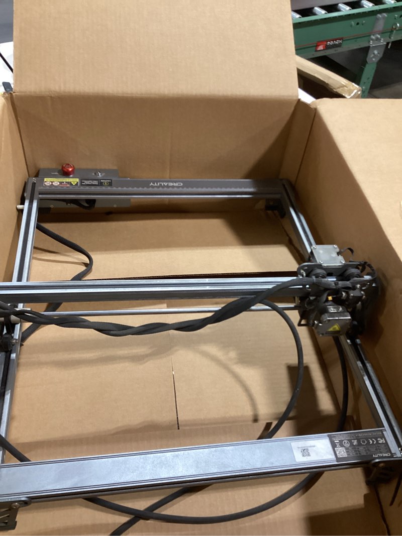Condition photo showing As Is for creality 72000mw output power laser engraver, falcon pro 10w with air assist laser engraving machine, cnc machine laser engraver for wood and metal, paper, acrylic, leather falcon pro-10w with air assist pump