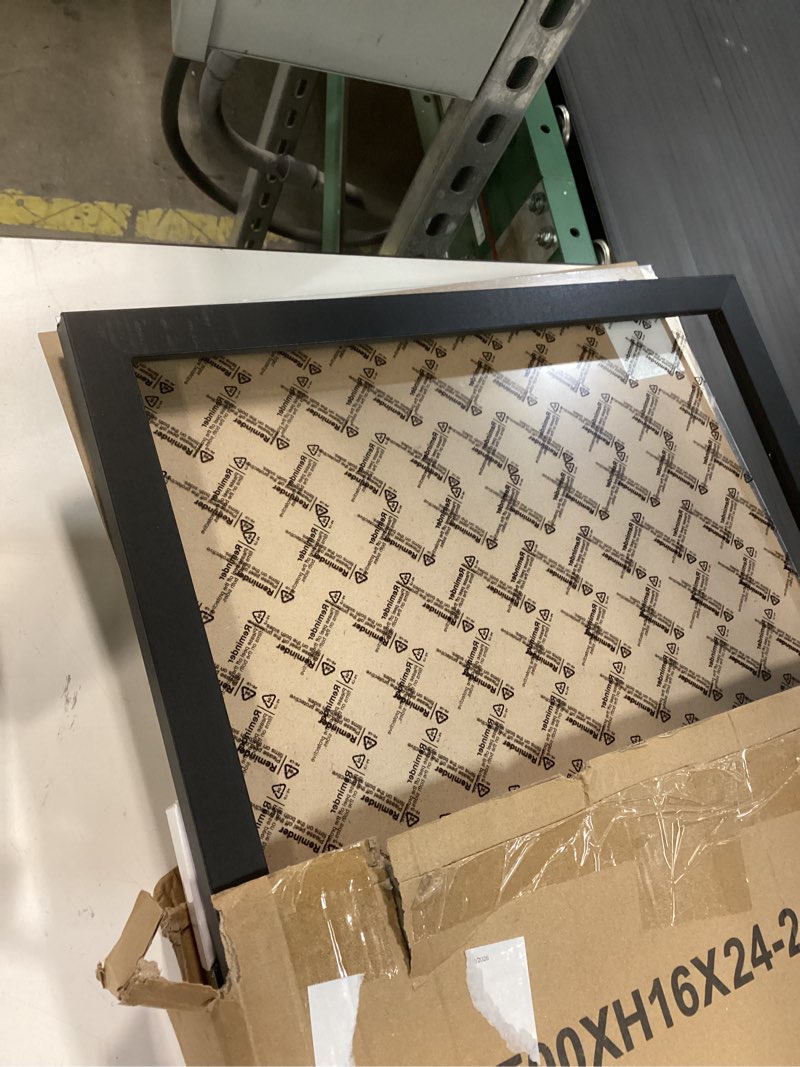 Condition photo showing As Is for LUCKYLIFE 16x24 Frame in Black, Gallery Frame for Wall Mounting, 2 Pack Black 16x24