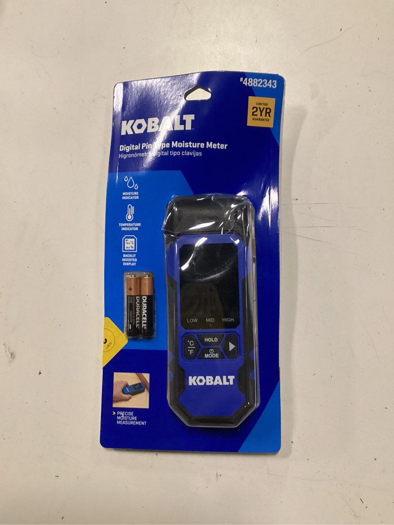 Condition photo showing Good Condition for kobalt digital display moisture meter 1 amp