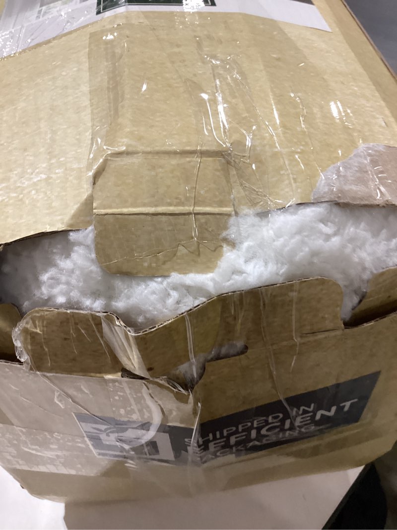 Condition photo showing As Is for Woolrich Reversible Comforter Set Ultra Soft Plush to Sherpa, Down Alternative, Cold Weather Winter Warm Bedding, with Matching Sham, Decorative Pillow Navy/Ivory Full/Queen 4 Piece Full/Queen Navy/Ivory