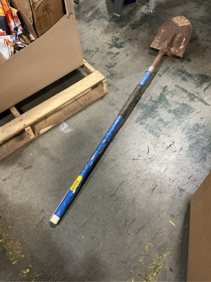 Condition photo showing As Is for kobalt 40-in fiberglass handle digging shovel