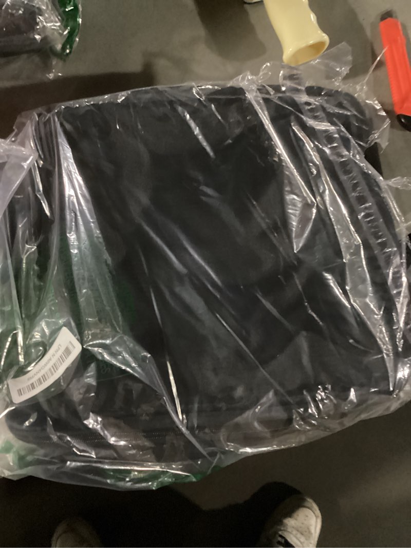 Condition photo showing Good Condition for Grand Fusion Stow-N-Go Packing Organizer for Luggage, Portable Hanging Travel Shelves, Carry-On Closet, Hanging Packing Cubes, Collapsible Carry-On Organizer for Cruises & Hotels. Black - L Black L = (L) 11.8" x (W) 11.8"