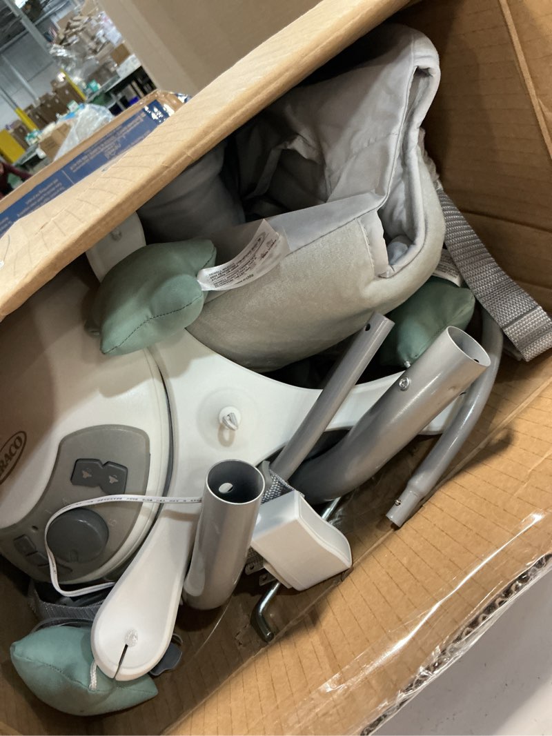 Condition photo showing Good Condition for graco simple sway baby swing, side?to?side motion, infant swing with 6 speeds, vibration, ivy swing ivy