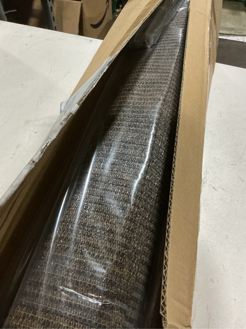 Condition photo showing Good Condition for outdoor roller shade, exterior cordless patio roll up blinds with splicing design, cordless shade cloth roll blinds for porch gazebo pergola balcony backyard (6' w x 6' h, mocha) mocha 72"w x 72"h