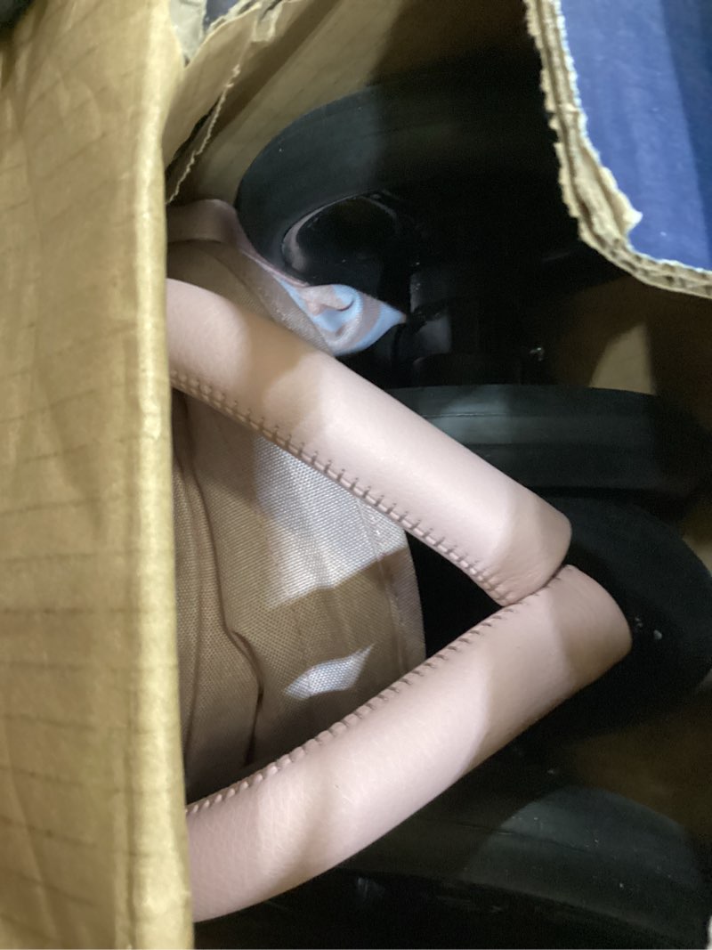 Condition photo showing Good Condition for babygap classic stroller - lightweight stroller with recline, compact fold & removable parent organizer - made with sustainable materials, pink stripes