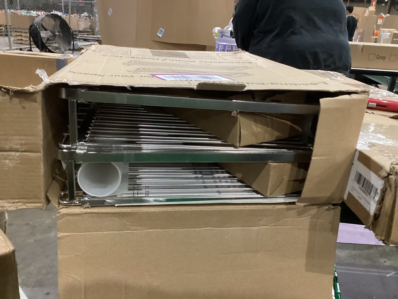 Condition photo showing Good Condition for MIYUPTC Pull Out Cabinet Shelf, Slide Out Cabinet Organizer Heavy Duty Under Sink, Anti Rust Kitchen Organizer Basket, Smooth Roll Expandable Sliding Drawer, 2 Pack Chrome 15.9''-26.2'' 2 pack M(15.9''-26.2''W x 16.9''D)