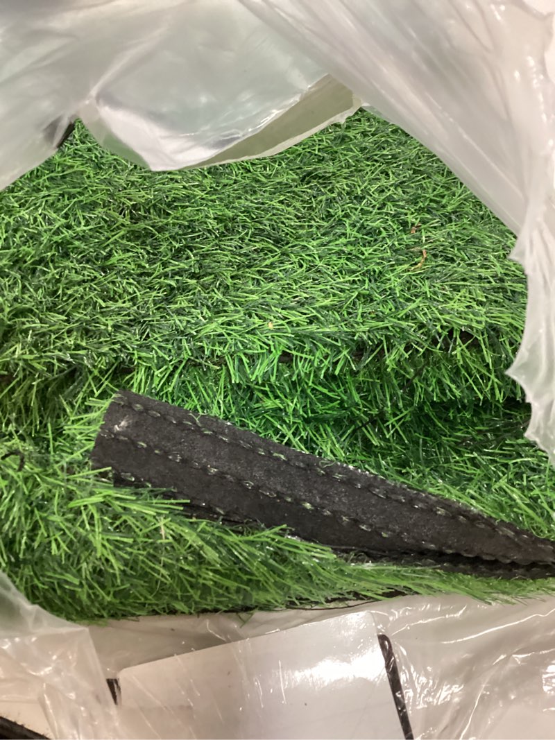 Condition photo showing Good Condition for dog grass pad,51.2x31.5in fake grass for dogs,artificial grass pee pad for puppies potty training indoor outdoor 51.2x31.5 inch (pack of 1)