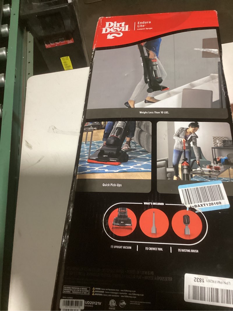 Condition photo showing Good Condition for dirt devil endura lite upright bagless vacuum cleaner for carpet and hard floor, powerful, lightweight, corded vacuum cleaners for home use