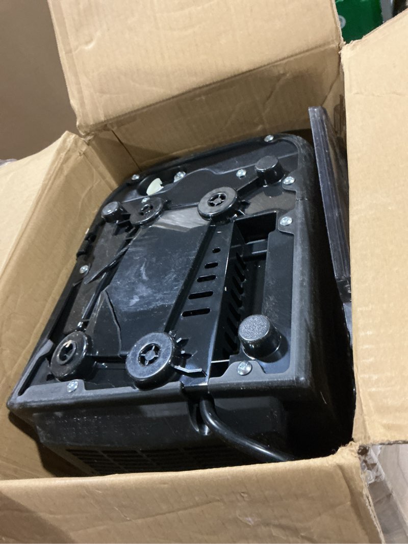 Condition photo showing New/Like New for EUHOMY Countertop Ice Maker Machine with Handle, 26lbs in 24Hrs, 9 Ice Cubes Ready in 6 Mins, Auto-Cleaning Portable Ice Maker with Basket and Scoop, for Home/Kitchen/Camping/RV. (Black) Black 26lbs