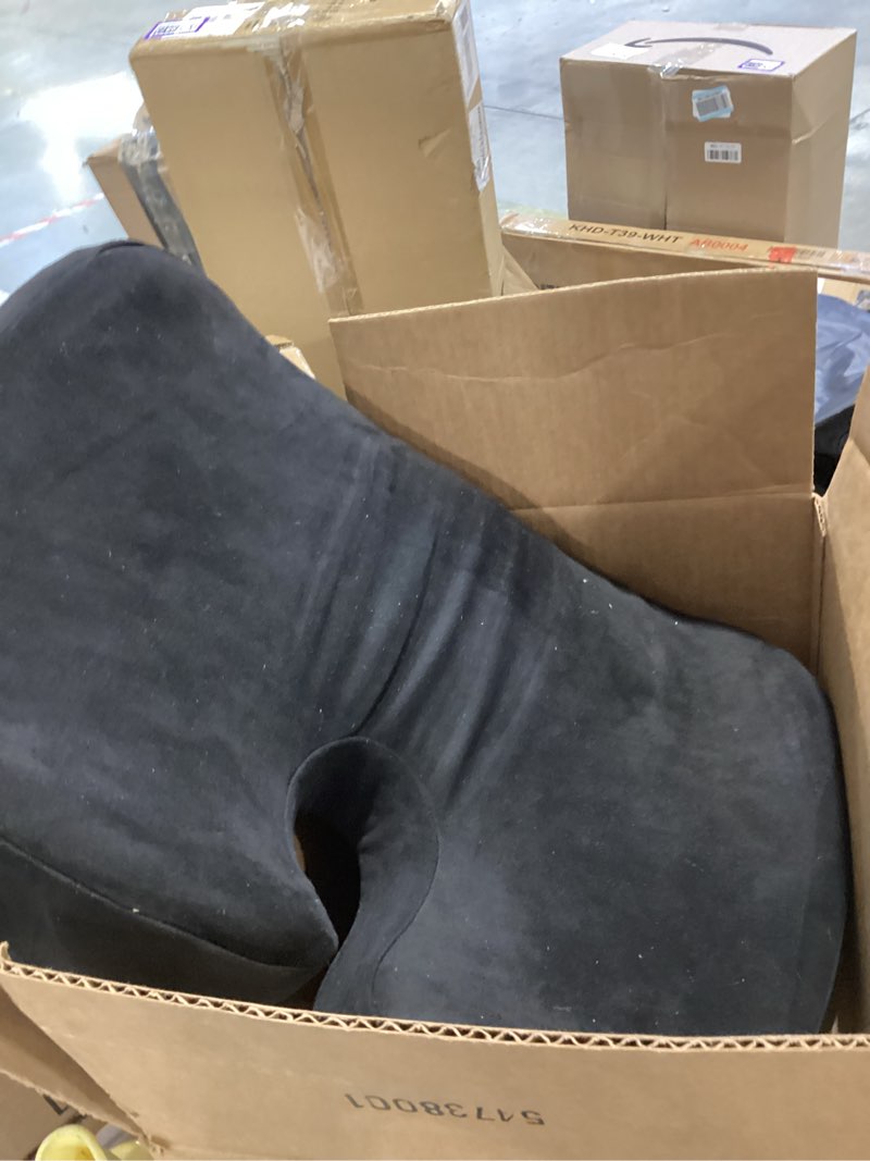 Condition photo showing As Is for 1pc black car seat cushion protector sit cover mat pad protect lower back spinal