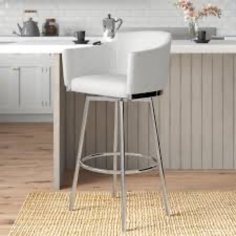 Beisel Modern Club Counter Stool w/ Memory Swivel