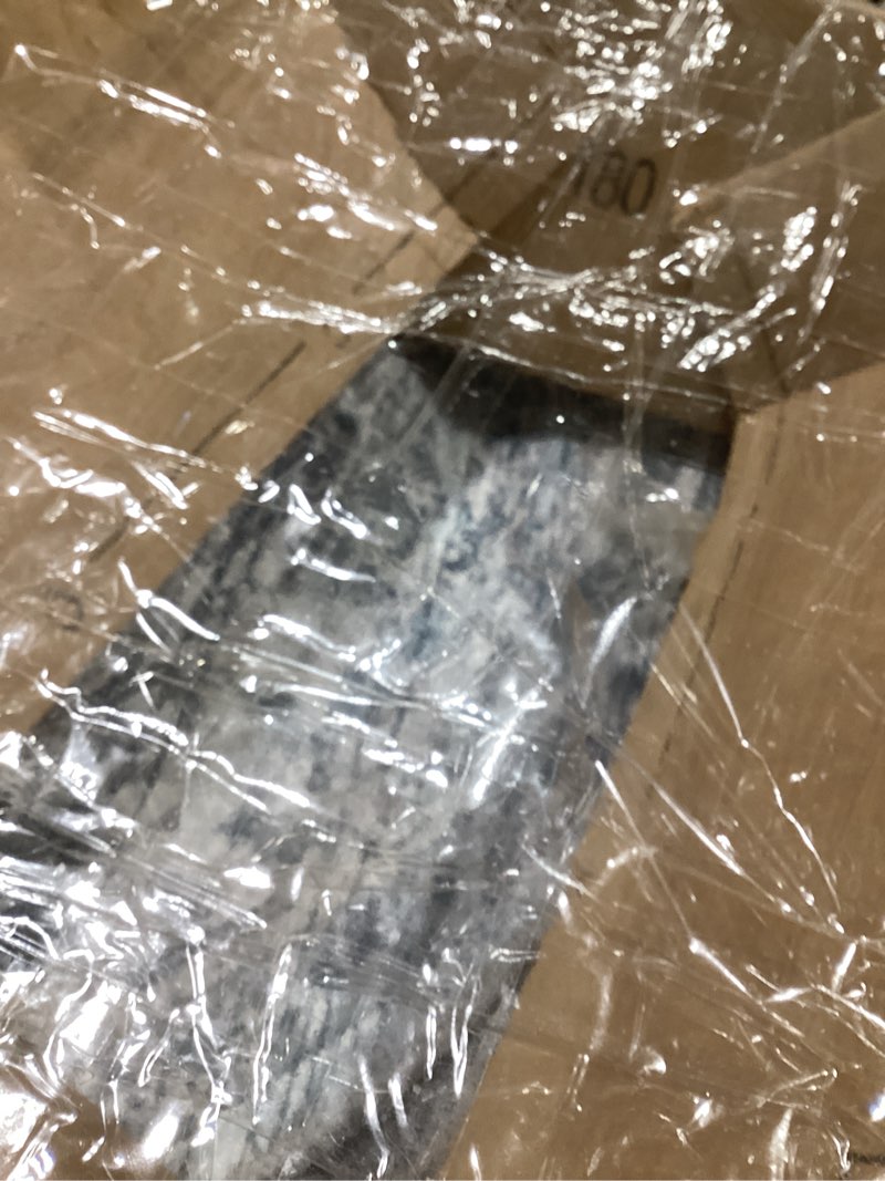 Condition photo showing New/Like New for JONATHAN Y Modern Vintage Medallion Light Gray/Navy 5' Round Indoor Area Rug, Country, Floral, Easy-Cleaning for Living Room, Bedroom, Kitchen, Pet Friendly, Non-Shedding (MDP106B-5R) Light Grey/Navy 5' (Round)