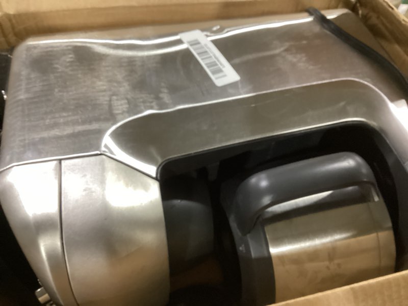 Condition photo showing As Is for breville bdc650bss grind control coffee maker with grinder, brushed stainless steel, thermal carafe