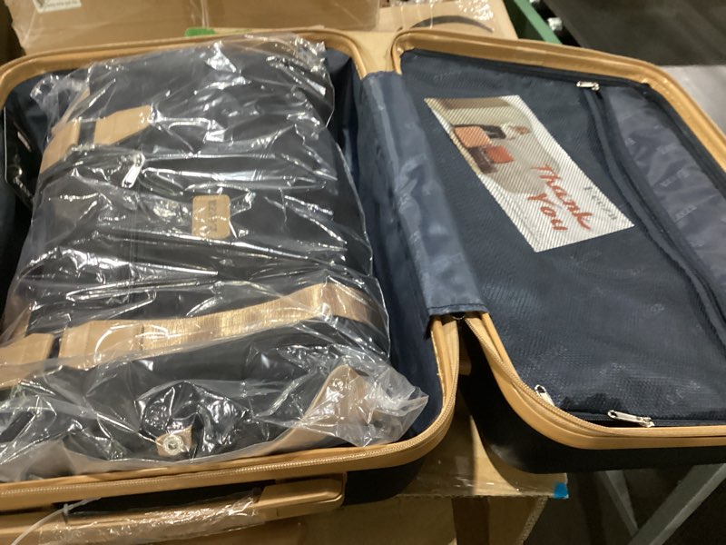 Condition photo showing New/Like New for luggage sets 3 piece,suitcases with wheels,carry on luggage set,abs hard case luggage with tsa lock spinner wheels(3 piece sets,black(20"/db/tb))