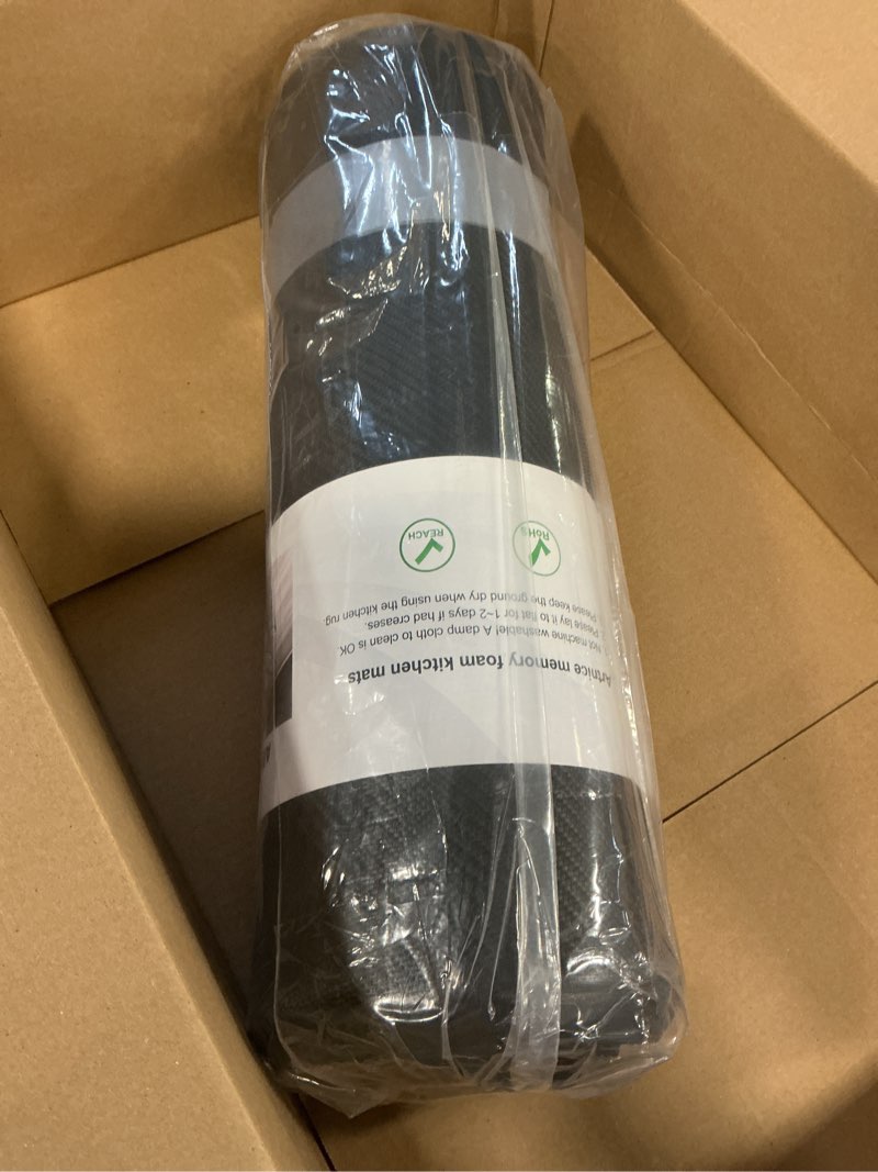 Condition photo showing Good Condition for Artnice Cushion Kitchen Mat for Standing Desk Mat,Black Anti Fatigue Mats for Kitchen Floor,3/4 Inch Comfort Mat for Kitchen Floor, Waterproof Kitchen Mats for Floor,Work Place, Kitchen Sink(20"x39")