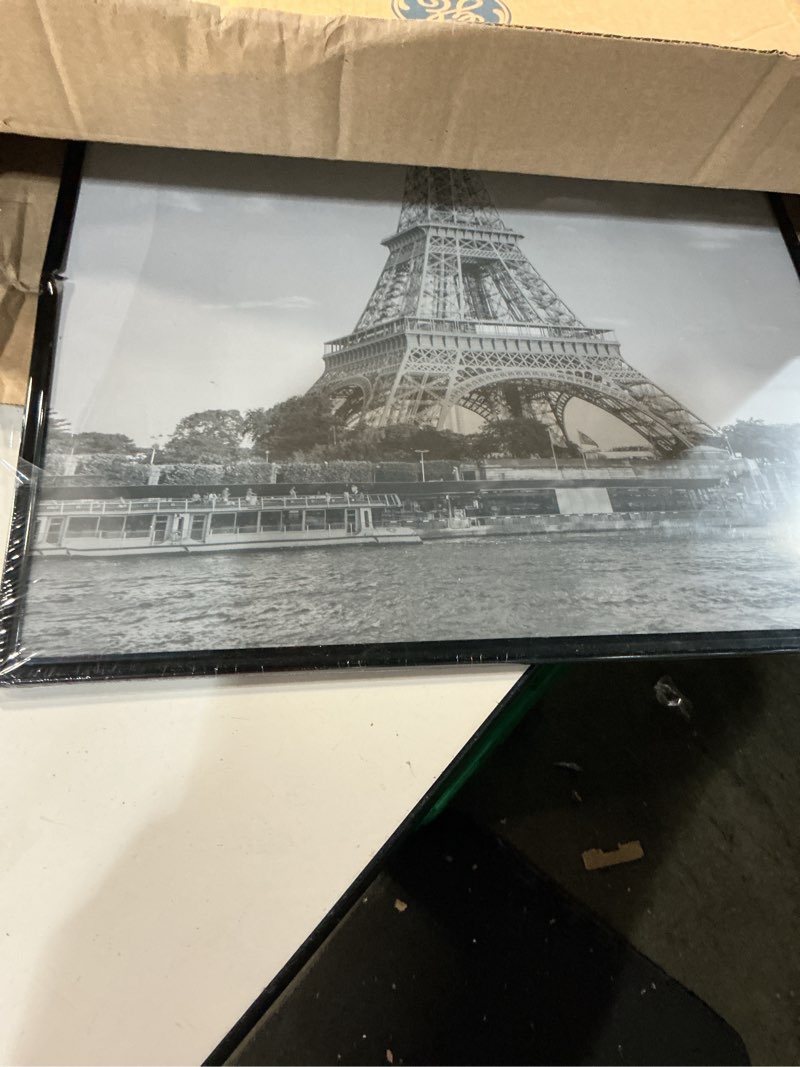 Condition photo showing As Is for upsimples 18x24 picture frame black 3 pack, scratch-proof poster frames 18 x 24 for photo gallery - slide-in strips, horizontal or vertical wall mounting