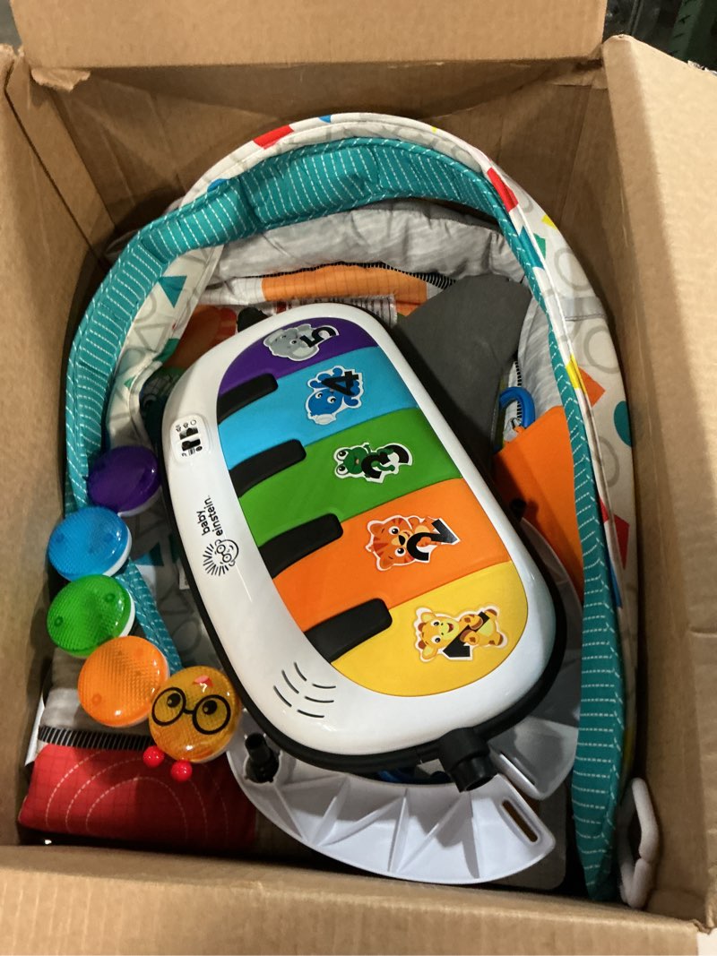 Condition photo showing As Is for baby einstein 4-in-1 kickin' tunes music and language play gym and piano tummy time activity mat kickin tunes 4-in-1 mat