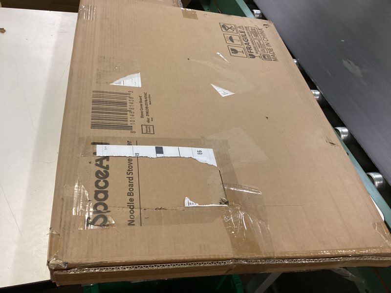 Condition photo showing New/Like New for spaceaid noodle board stove kitchen cover with handles, top covers for gas burners and electric stove, oven decor accessories wood tray for countertop, natural acacia 29.5"w x 22"d x 2.1"h natural acacia