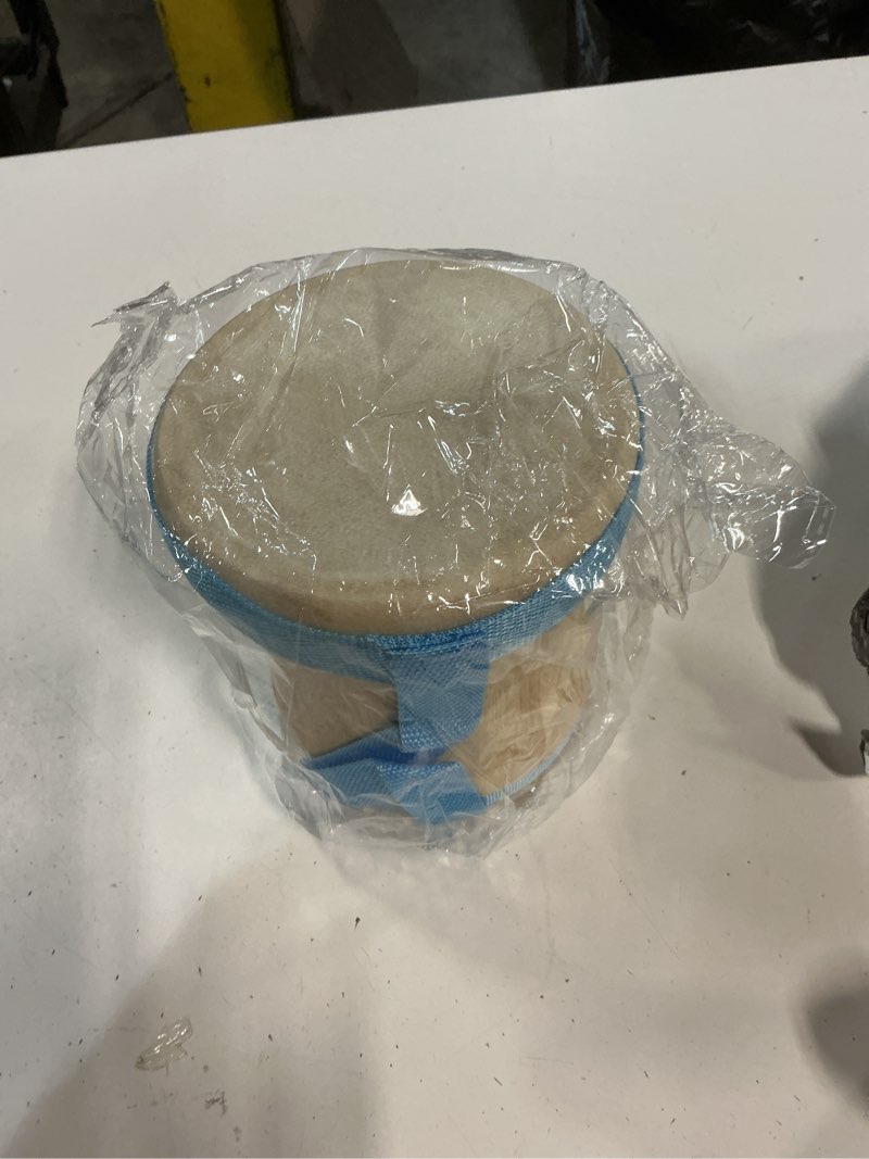 Condition photo showing Good Condition for ( incomplete ) vanzack beginner boys and girls hand drum toddlers sheepskin hand playing drum portable wooden percussion instrument for music class