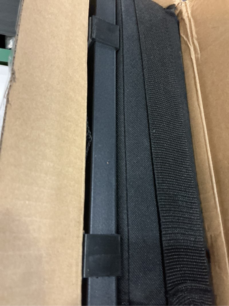 Condition photo showing New/Like New for stadium seats with back support,bleacher chairs with cushion, portable folding stadium chair with removable cushion and large pocket for school events sports game(black) 1 pack-16.4"w x 11.4"d x 15.6"h black