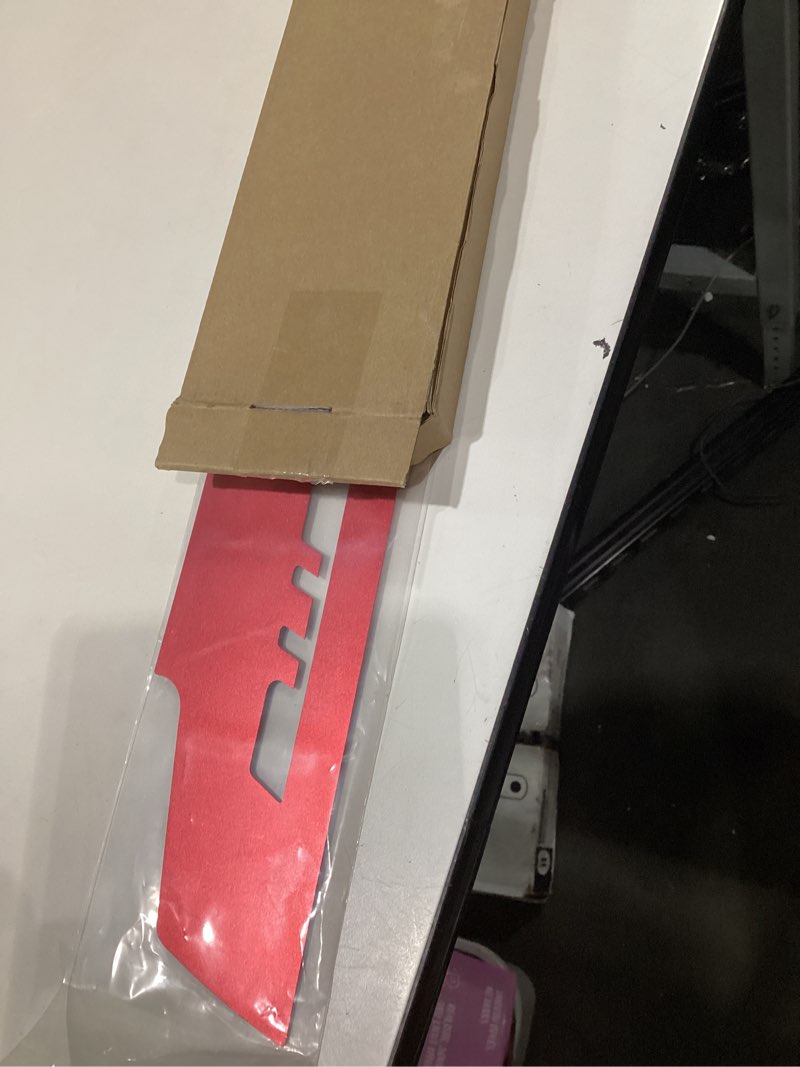 Condition photo showing New/Like New for engine bay panel cover trim compatible with corvette c7 stingray 2014-2019 aluminum alloy 2pcs engine side panel alphabet patch trim protective accessories (red)