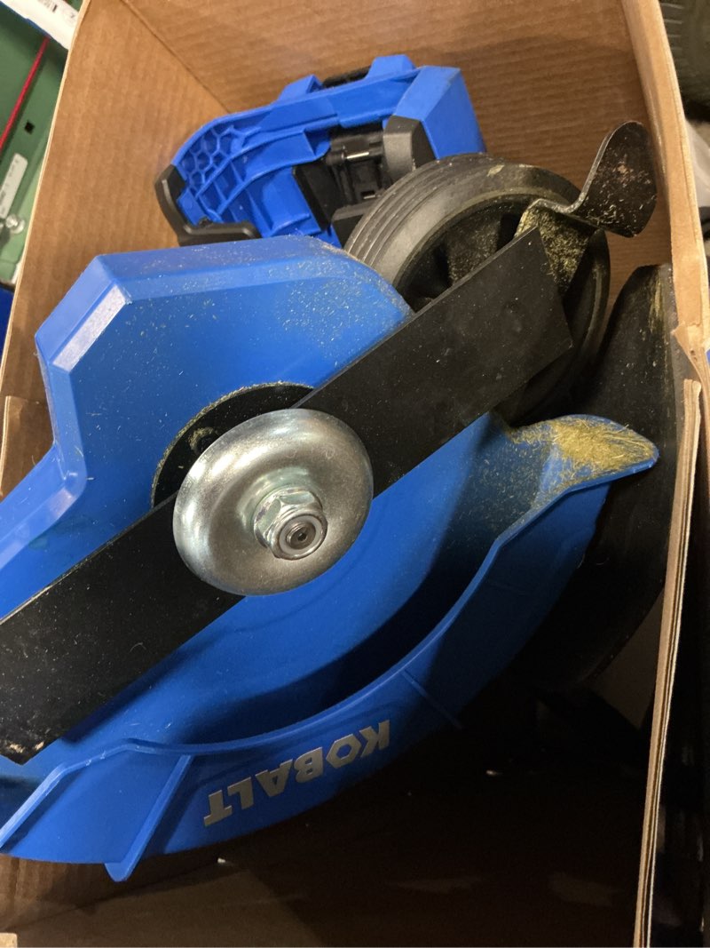 Condition photo showing As Is for kobalt 40-volt 40-volt 9-in handheld battery lawn edger (battery not included)