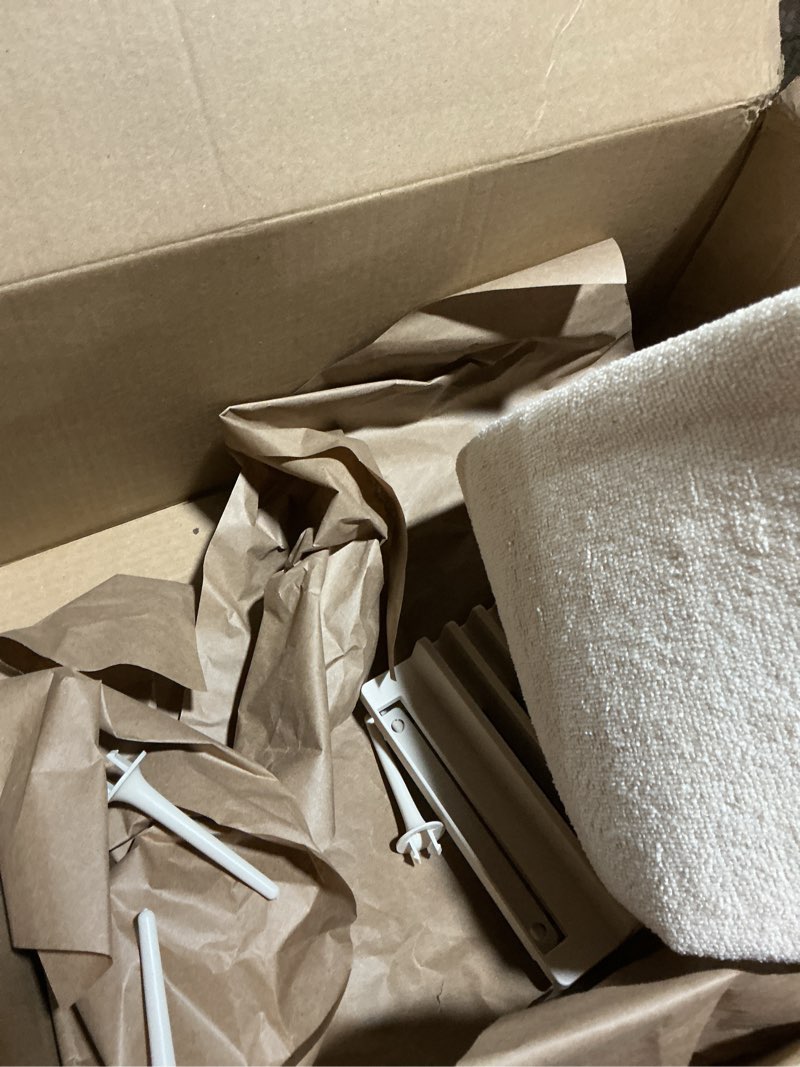 Condition photo showing As Is for umbra udry dish rack with movable pegs and microfiber drying mat – space-saving design folds up for easy storage, basic rack, linen rack with pegs linen