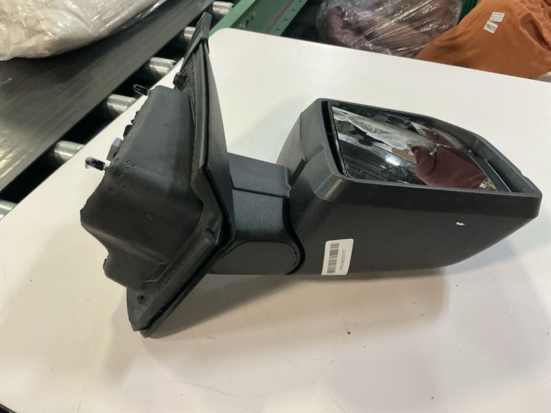 Condition photo showing As Is for right passenger side door mirror with blind spot glass power fits 2015-2020 ford f150 without turn signal light non-heated (3pins) replaces: ?fl3z17682ak right 3 pins