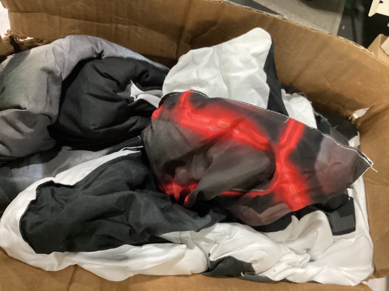 Tailor Shop Gaming Comforter Set Queen Size for Boys, Black Camouflage Bedding Sets for Boys Kids Te