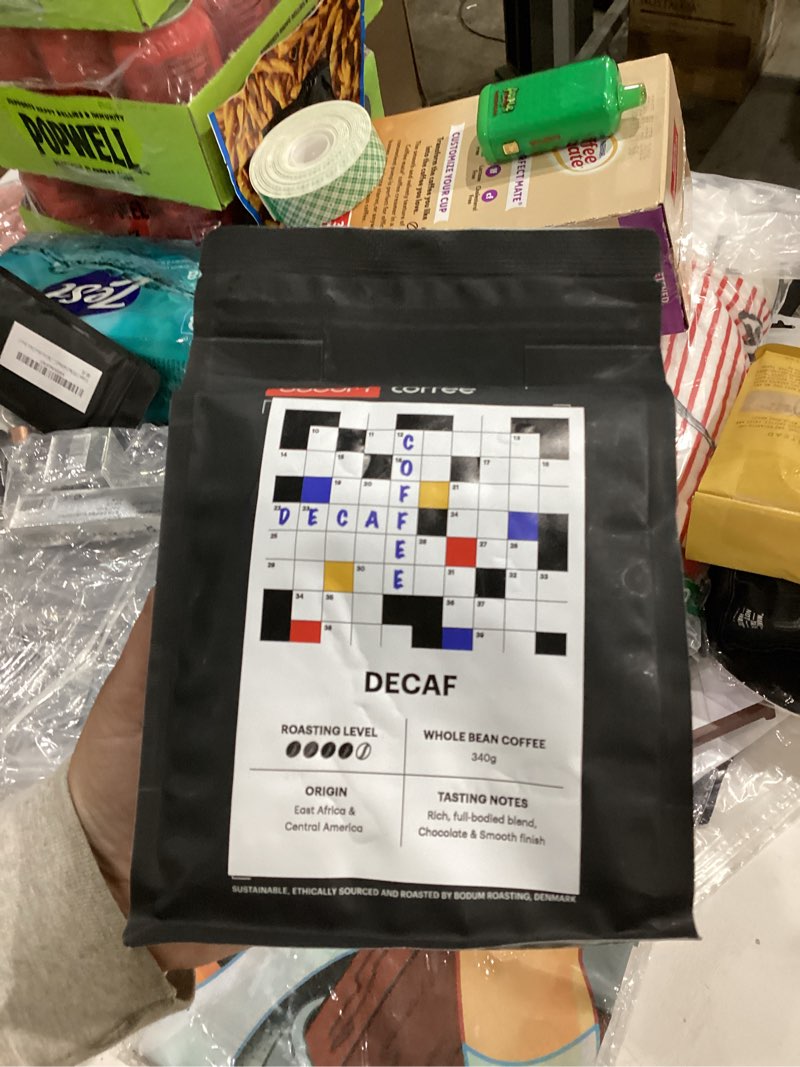 Condition photo showing New/Like New for Bodum Roasting Decaf Coffee, Whole Bean, 12oz (340g) - Roasted in Denmark Decaf 12 Ounce (Pack of 1)