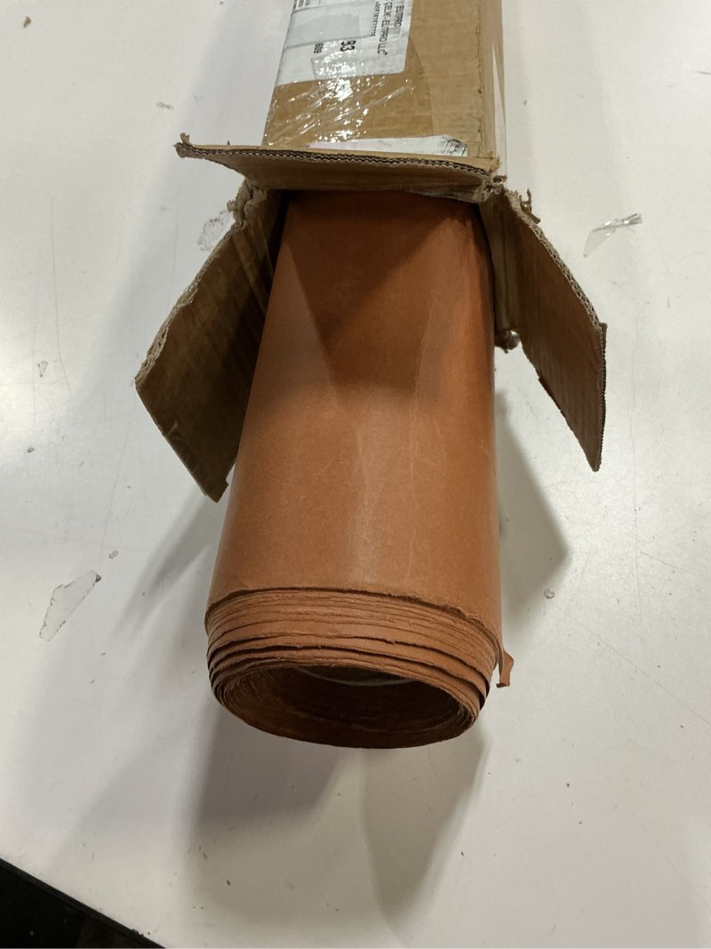 Condition photo showing Good Condition for Denny Manufacturing - Seamless Paper Backdrop for Photography, Light Brown Seamless Paper Roll - Khaki (107 in x 36 ft) Includes Free Roll Black Gaffer Tape (2 in x 13 ft) 107 in x 36 ft Khaki Brown