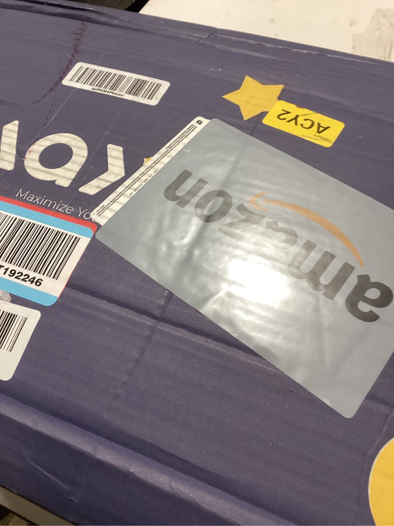 Condition photo showing New/Like New for MAXYOYO Tri-Fold Mattress, 6 Inch Tufted Folding Futon Foam Bed, Foldable Floor Mattress Guest Bed Futon Topper Portable Camping Sleeping with Corded Fabric, Dark Grey, 35.4"x75" Twin Dark Grey