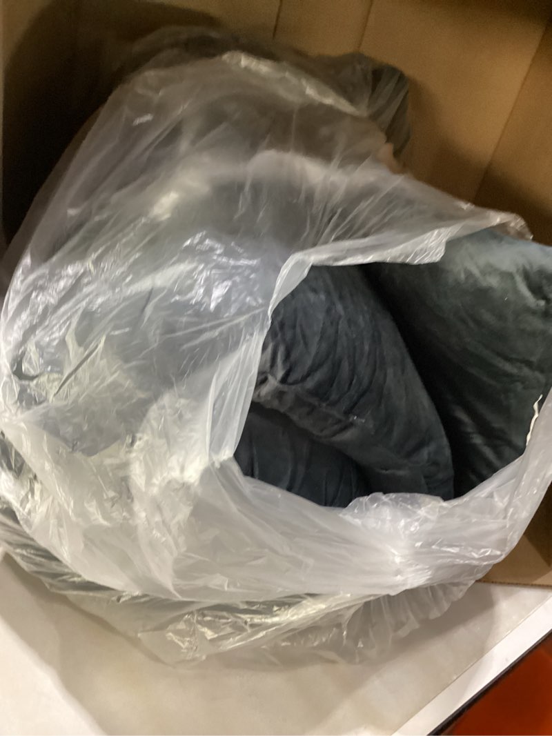 Condition photo showing As Is for FILUXE Convertible Folding Sofa Bed - Sleeper Chair with Pillow, Modern Linen Fabric Floor & Futon Couch, Foldable Mattress for Living Room/Dorm/Guest Use/Home Office/Apartment, Single Size, Dark Gray Dark Gray Single