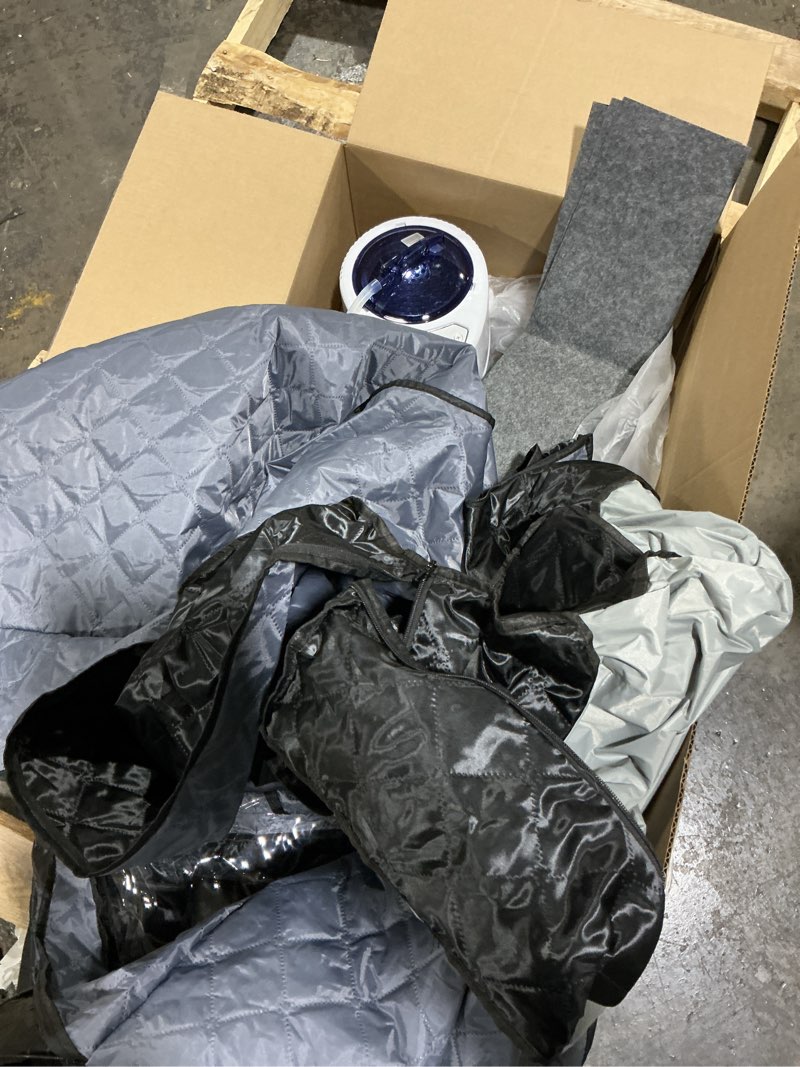 Condition photo showing Good Condition for X-Vcak Upgraded Portable Sauna Box for Home?Relaxation, Steam Sauna for Home with Steamer, Remote Control, Folding Chair, 9 Levels