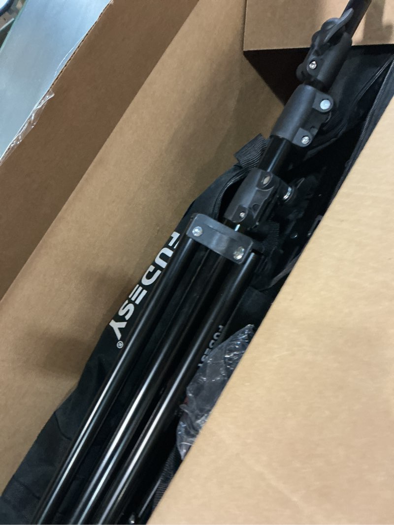 Condition photo showing Good Condition for Speaker Stands Heavy Duty 50KG/110LB Load Capacity, Adjustable Height 90-180cm/35.4-70.9in & Angle, Universal Tripod Base for Studio, Home Theater, Stage - Black