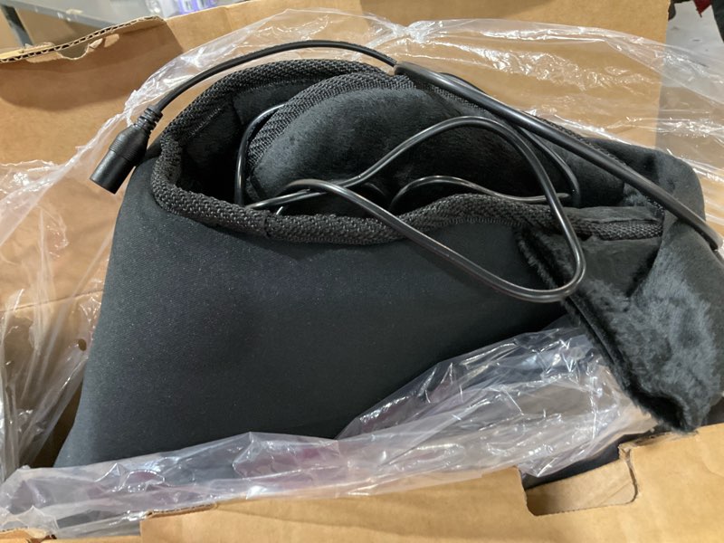 Condition photo showing Good Condition for cili massage chair pad,back massager with heat,massage seat cushion with 10 vibration motors,30-60-90 minutes heating options,chair massager for office chair, home office use black