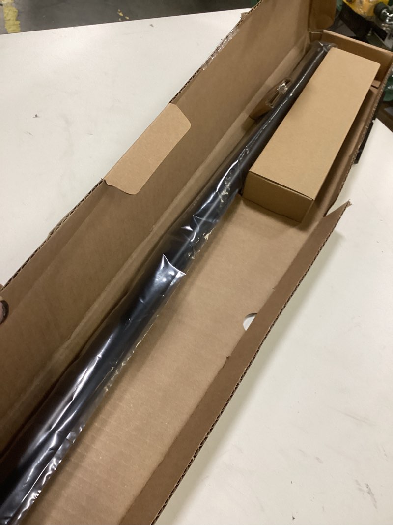 Condition photo showing Good Condition for Ivilon Curtain Rods for Windows - Spaced End Cap, 1 inch Diameter, Extendable Drapery Rod for Windows, 48 to 86 Inches. Color Black