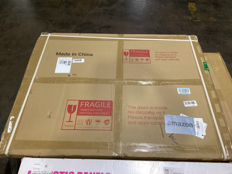 Condition photo showing New/Like New for Lorell Tempered Glass Chairmat, 46" Width x 36" Depth x 0.25" Thickness, Clear, 1 Each Rectangular 46" x 36"