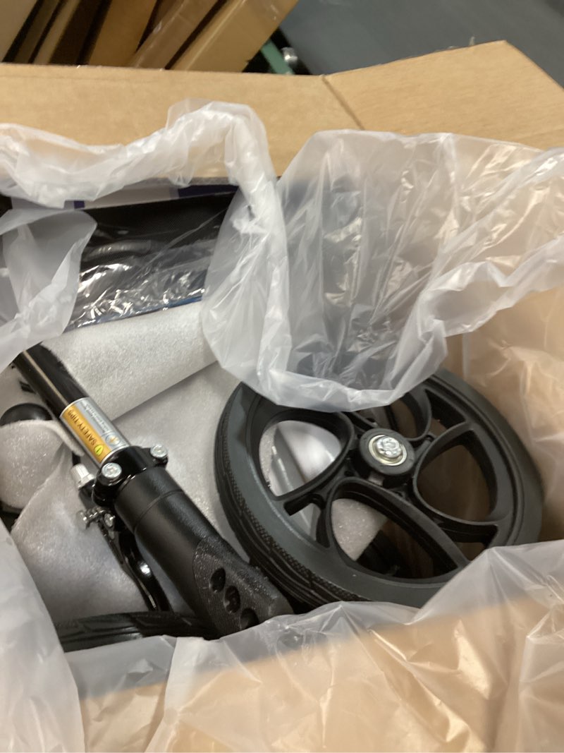 Condition photo showing New/Like New for Knee Scooter Steerable Knee Walker Deluxe Medical Scooter for Foot Injuries Adult Compact Crutches,Supports Up to 300 lbs?Blue?