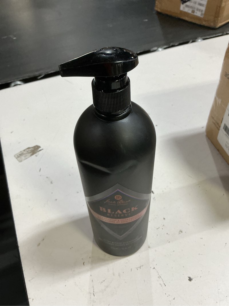 Condition photo showing New/Like New for jack black body & hair cleanser – mens body wash, mens shampoo, skin care, hair care, body wash men, sulfate–free black reserve - cardamom & cedarwood 33 fl oz (pack of 1)