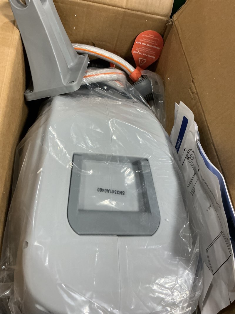 Condition photo showing Good Condition for giraffe tools cw20 retractable garden hose reel 5/8" x 60 ft heavy duty water hose reel, swivel bracket, any length lock, light grey 60ft