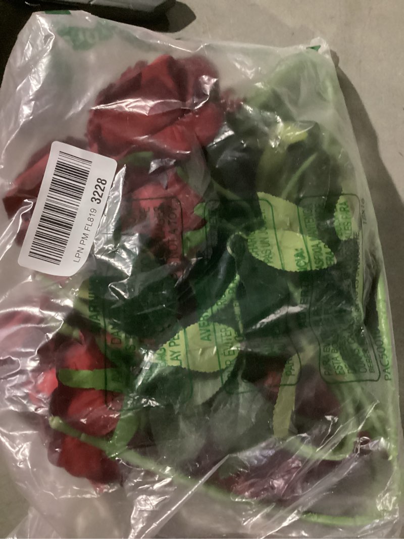 Condition photo showing Good Condition for tifuly 12pcs red roses artificial flowers,realistic long stem fake silk roses bouquet for party home wedding centerpiece office diy decor?burgundy? burgundy red