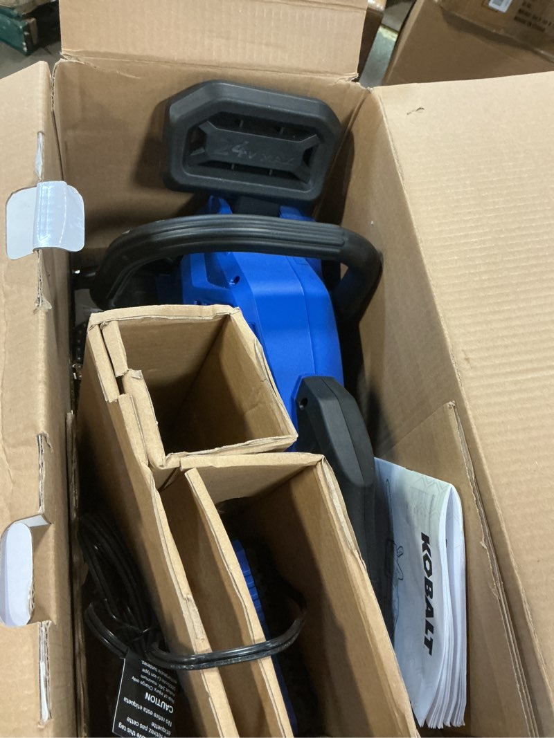 Condition photo showing Good Condition for kobalt 24-volt 12-in battery 4 ah chainsaw (battery and charger included)