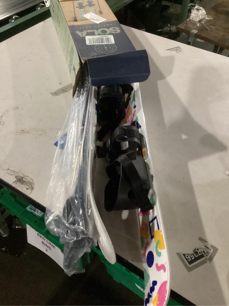 Condition photo showing Good Condition for SOLA Kids Ski Set – Beginner Cross Country Skis with Poles and Adjustable Bindings for Ages 3–4, Backyard Winter Fun Memphis