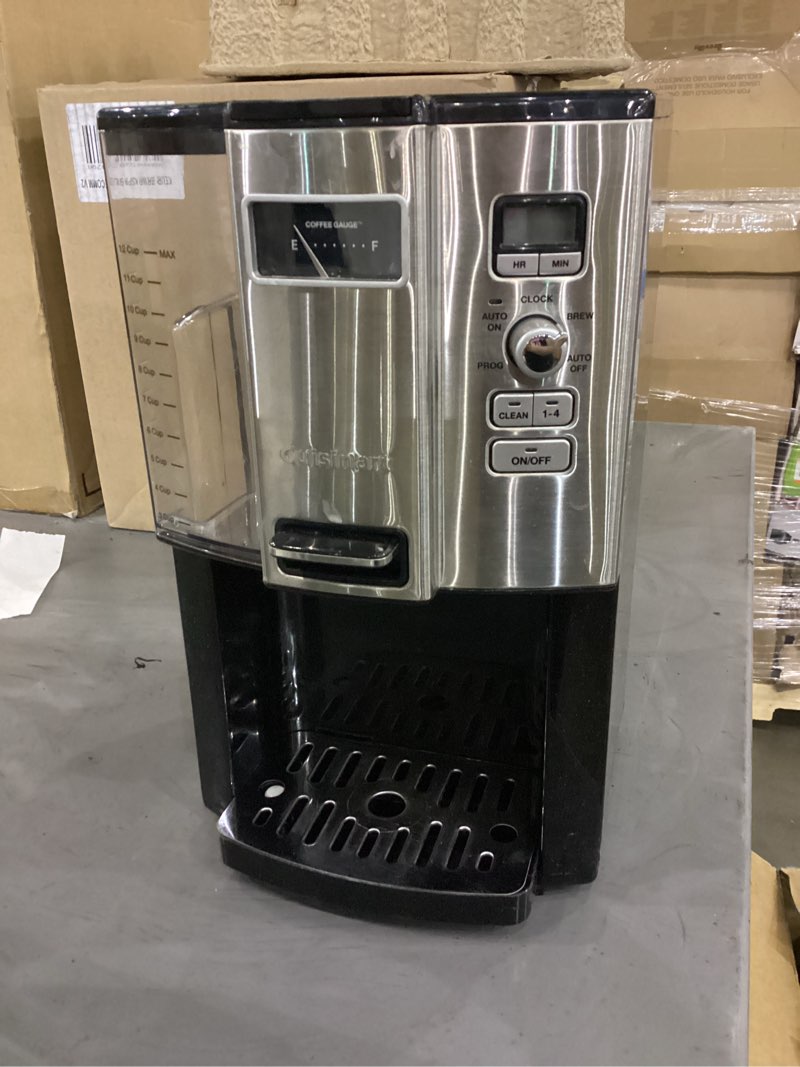 Condition photo showing As Is for Cuisinart Coffee Maker, 12 Cup Programmable Drip, DCC-3000P1, Black Modern Coffeemaker