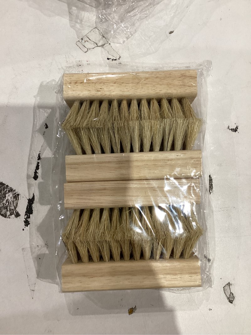 Condition photo showing As Is for Nail Cleaning Brushes Wood for Fingernails Non-Slip Brush Wooden Nail Brushes 4 Pack 4 Pack - 1 Side