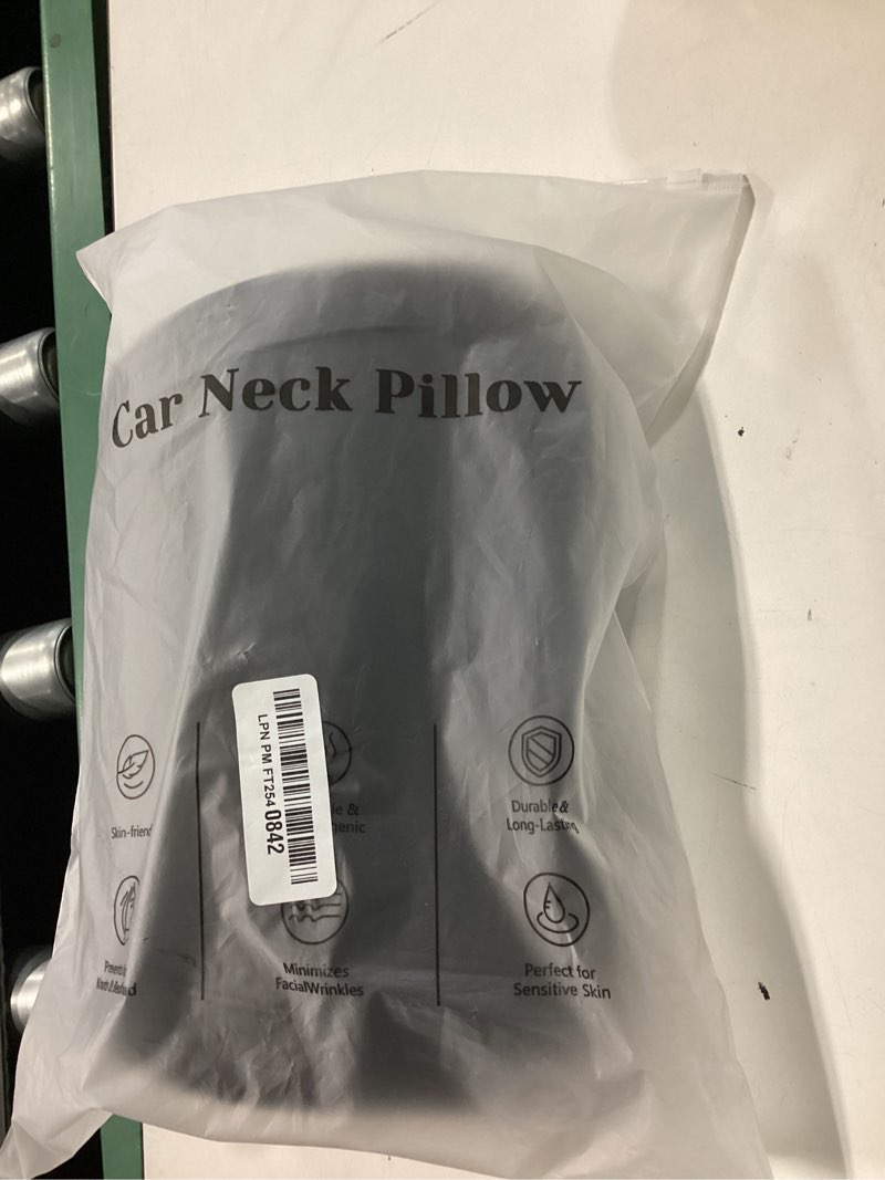 Condition photo showing New/Like New for topabyte car neck pillow memory foam automotive seat cushions of headrests for relieving neck stiffness seat neck support pillow, fits all vehicles, 2 pieces, black black 2 pack